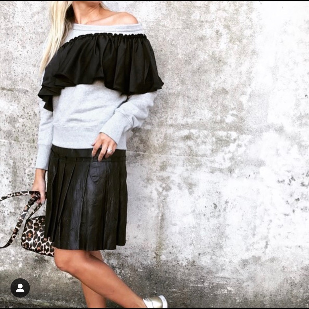 J Crew Ruffle Sweatshirt - Picture 2 of 2